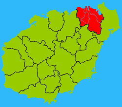 Hainan subdivisions - Haikou